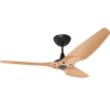 Haiku 52 Outdoor Caramel Aluminium DC Fan, Black Stem, Universal Mount
