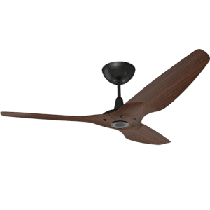 Haiku 60 Outdoor Cocoa Aluminium DC Fan, Black Stem, Universal Mount