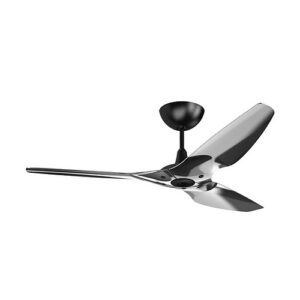 Haiku 52" LUXE Chrome DC Fan, Black Stem, Universal Mount