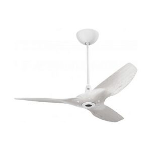 Haiku 60" LUXE Driftwood DC Fan, White Stem, Universal Mount